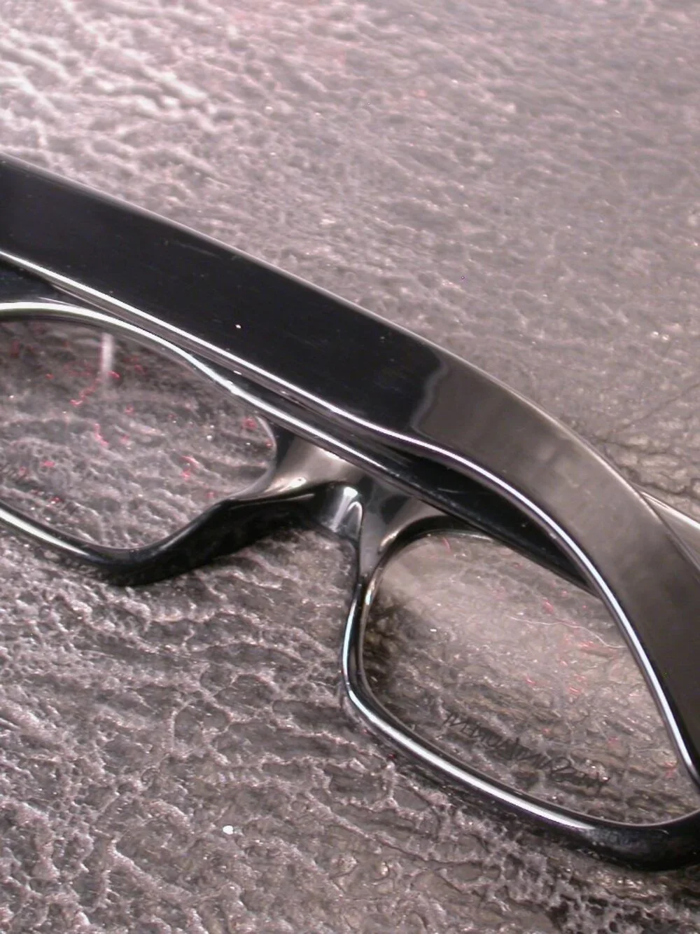 Authentic Yves Saint Laurent Jet Black WIDE Luxury Eyeglasses Made in Italy